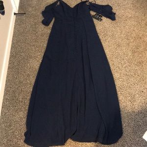Navy maxi dress
